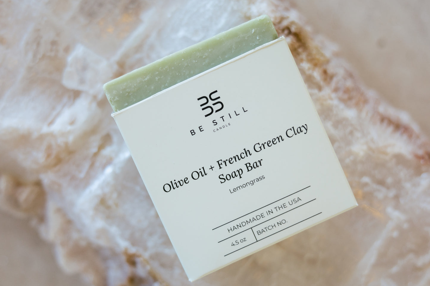 Olive Oil and French Green Clay Soap Bars- Lemon Grass.