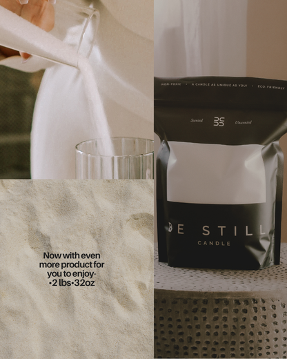 Be Still Candle Bag- White