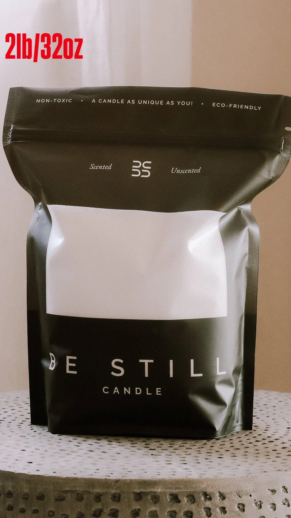 Be Still Candle Bag- White