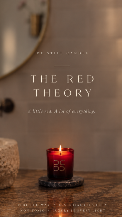 RED THEORY-Beeswax Traditional Candle