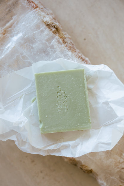 Olive Oil and French Green Clay Soap Bars- Lemon Grass.